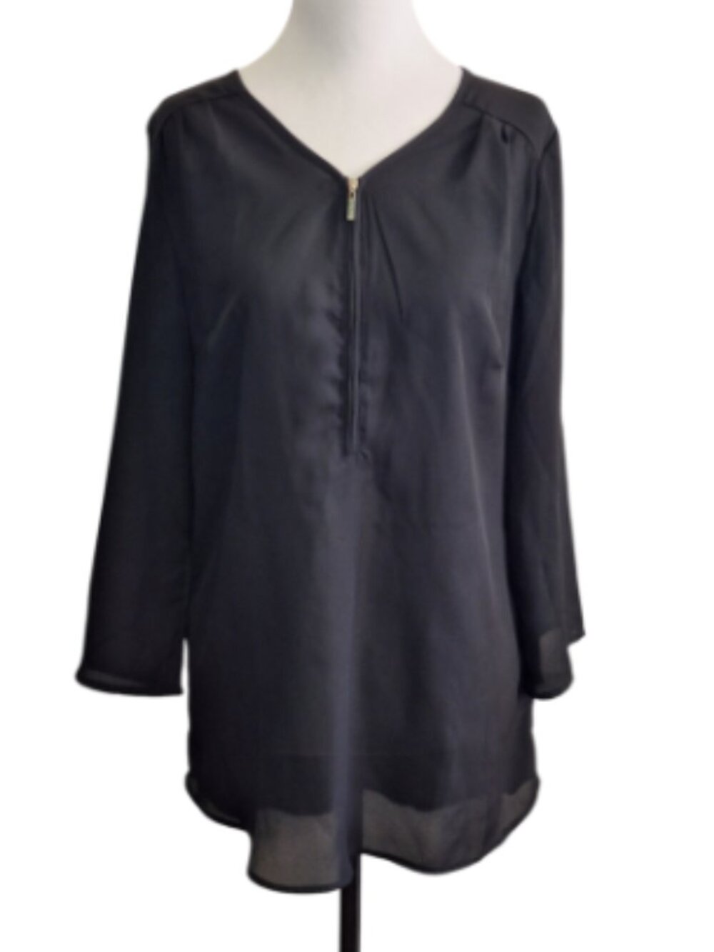 ARDENE BLACK SHEER TUNIC SIZE